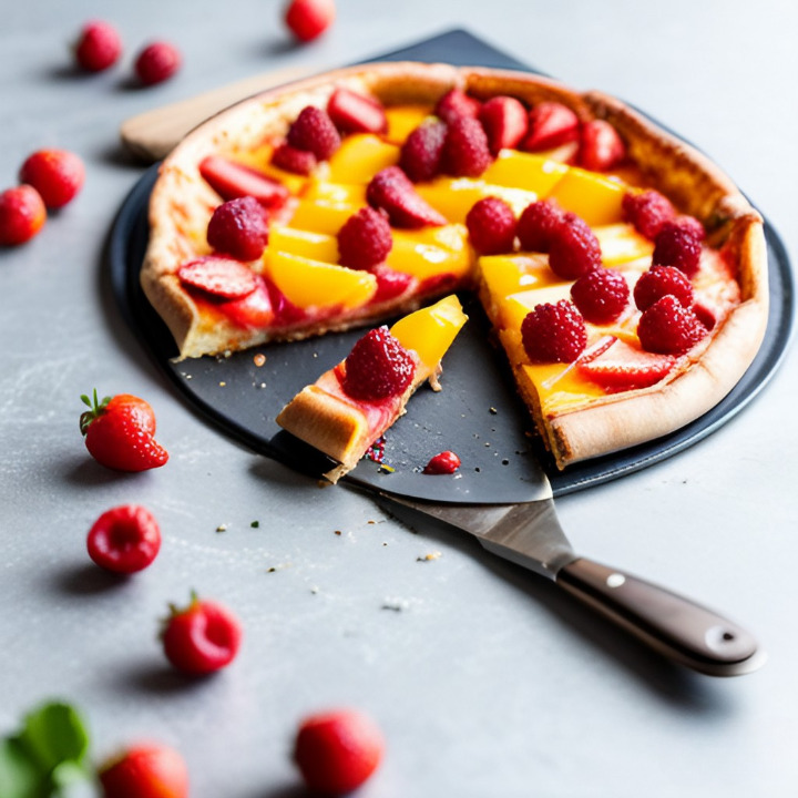 Pizza aux fruits
