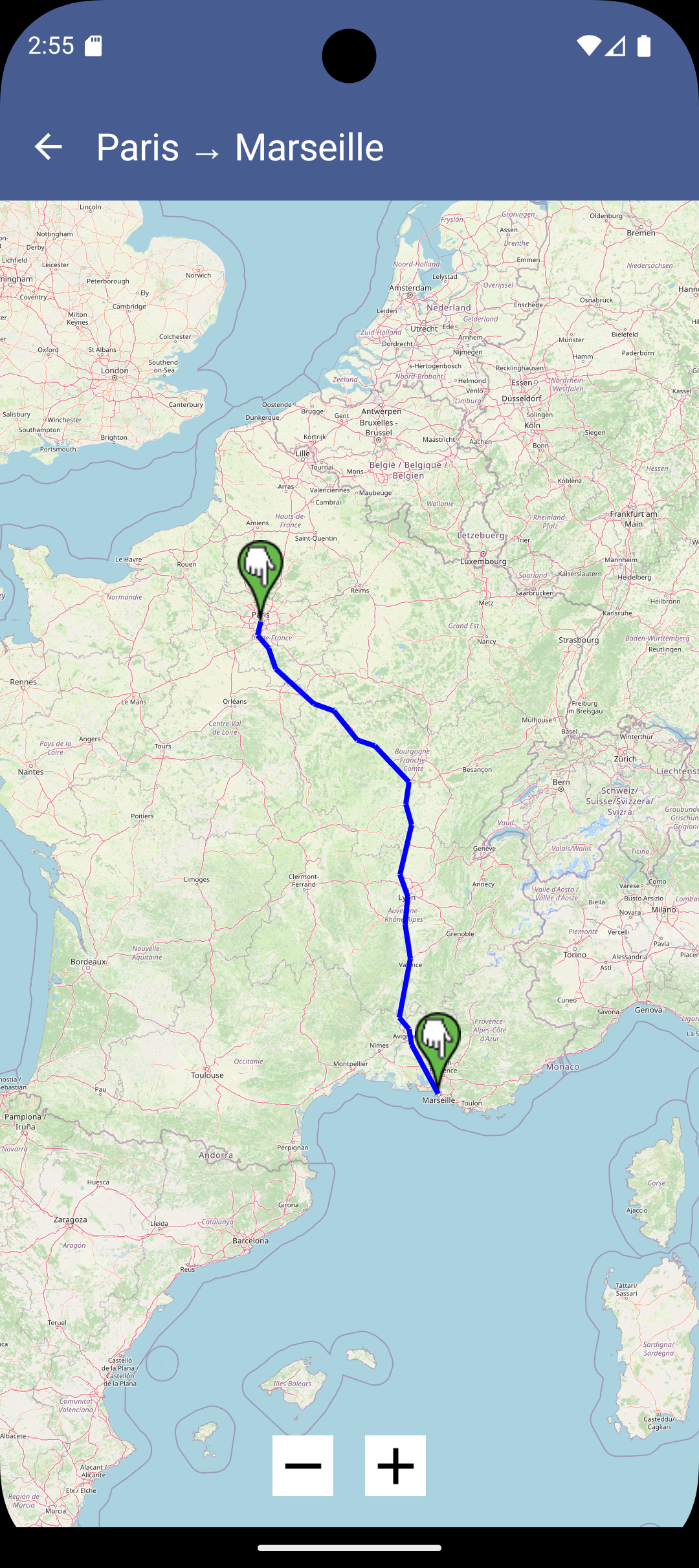 Carte interactive OpenStreetMap